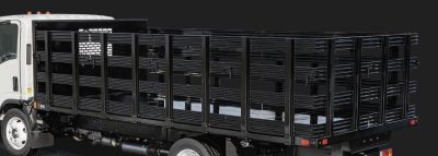 New SH Truck Bodies 11'6  Stake Body Side Racks