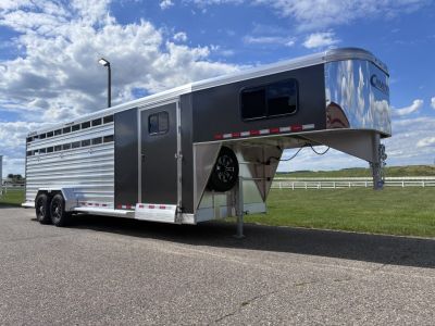 New 2027 Cimarron Trailers Lonestar 24' Stock / Stock Combo Trailer