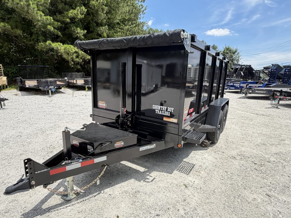 New 2026 Covered Wagon 6x12 Dump, 4' Sides, 6K Axles, Spare