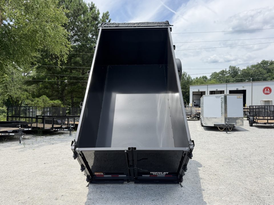 New 2026 Covered Wagon 6x12 Dump, 4' Sides, 6K Axles, Spare