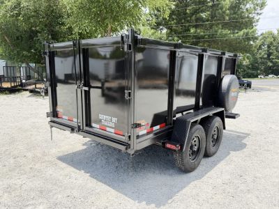 New 2026 Covered Wagon 6x12 Dump, 4' Sides, 6K Axles, Spare
