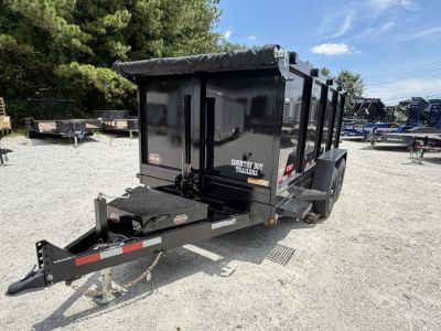 New 2026 Covered Wagon 6x12 Dump, 4' Sides, 6K Axles, Spare