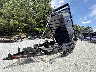 New 2026 Covered Wagon 6x12 Dump, 4' Sides, 6K Axles, Spare