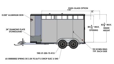 New 2026 Frontier Trailers Colt Big Sky Combo/Slant Load Series 2 Horse Trailer