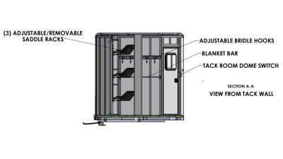 New 2026 Frontier Trailers 3 Horse Bumper Pull Horse Trailer with Front Tack Area Horse Trailer