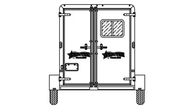 New 2026 Frontier Trailers 4 Horse Gooseneck Aluminum Horse Trailer Horse Trailer