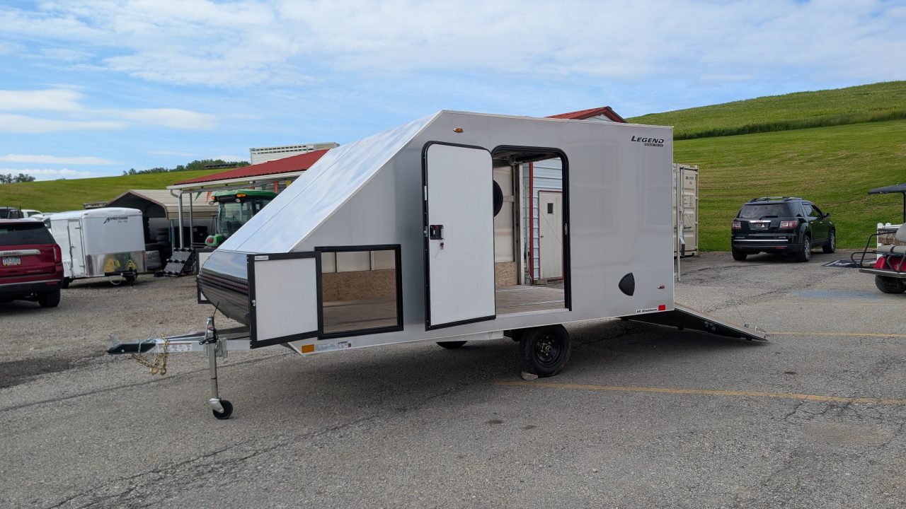 New 2027 Legend 8.5 x 13 Sport Light ALUMINUM Snowmobile/Cargo Trailer