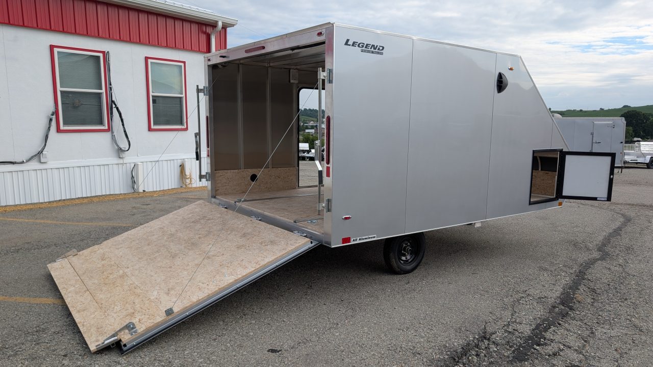 New 2027 Legend 8.5 x 13 Sport Light ALUMINUM Snowmobile/Cargo Trailer