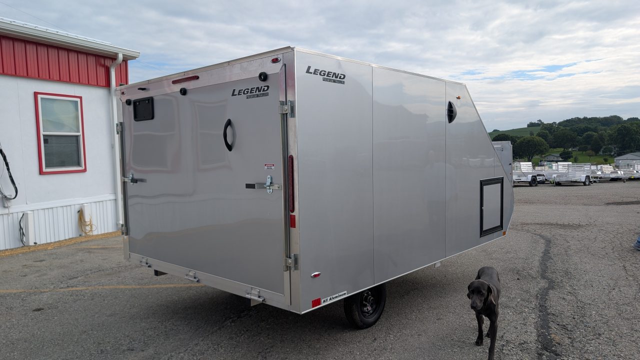 New 2027 Legend 8.5 x 13 Sport Light ALUMINUM Snowmobile/Cargo Trailer