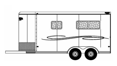New 2026 Frontier Trailers 2 Horse Ambassador 59  Lite BP Straight Load Series Horse Trailer