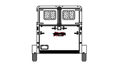 New 2026 Frontier Trailers Fast Track 2+1 GN Straight Load Series 2 Horse Trailer
