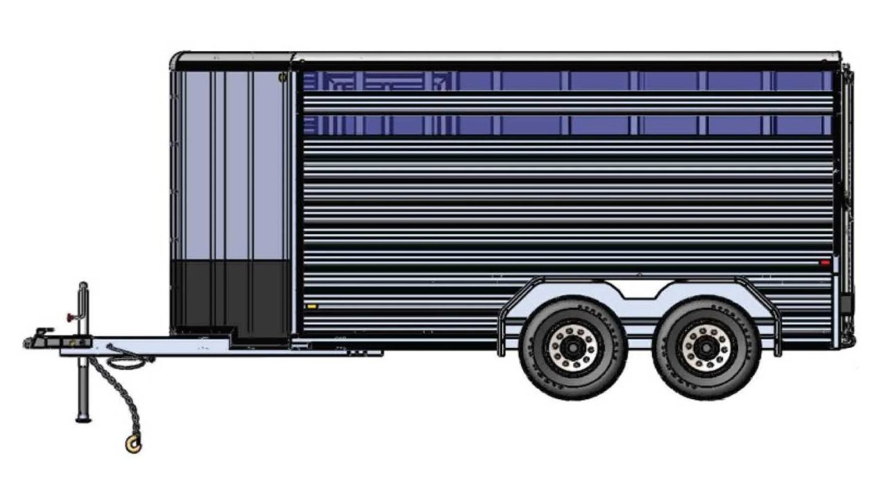 New 2026 Frontier Trailers Livestock Lite 14' 7" Bumper Pull Series Horse Trailer