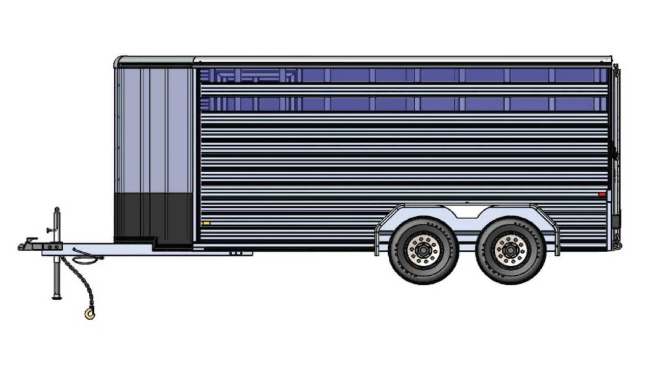 New 2026 Frontier Trailers 16'7" Livestock Trailer Horse Trailer