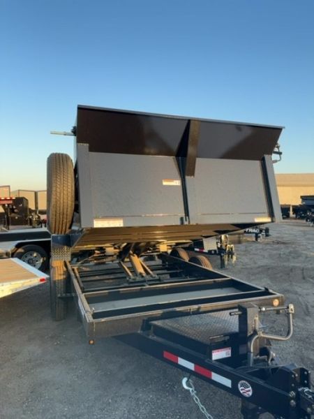New 2025 Sure-Trac 7 x 14 HD Low Profile Dump Trailer, 14K Scissor Dump Trailer