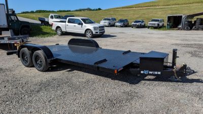 New 2026 BWise 18' Diamond Deck Hydraulic POWER Tilt Car Hauler