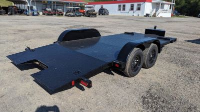 New 2026 BWise 18' Diamond Deck Hydraulic POWER Tilt Car Hauler