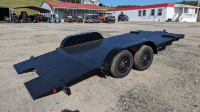 New 2026 BWise 18' Diamond Deck Hydraulic POWER Tilt Car Hauler