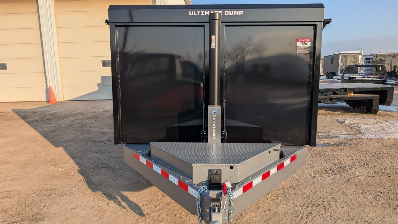 New 2027 BWise 6'10" x 14 HD Ultimate Front Telescopic Dump Trailer w/ Hydraulic Double Acting Gate