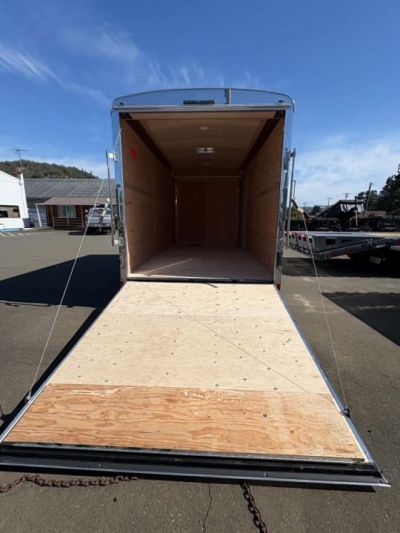 New CARGO 2027 FOREST RIVER CONTINENTAL TW714TA2 7X14 ENCLOSED TRAILER WHITE RAMP