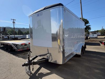 New CARGO 2027 FOREST RIVER CONTINENTAL TW714TA2 7X14 ENCLOSED TRAILER WHITE RAMP