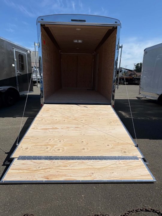 New CARGO 2027 FOREST RIVER CONTINENTAL TW714TA2 7X14 ENCLOSED TRAILER METALLIC GRAY RAMP