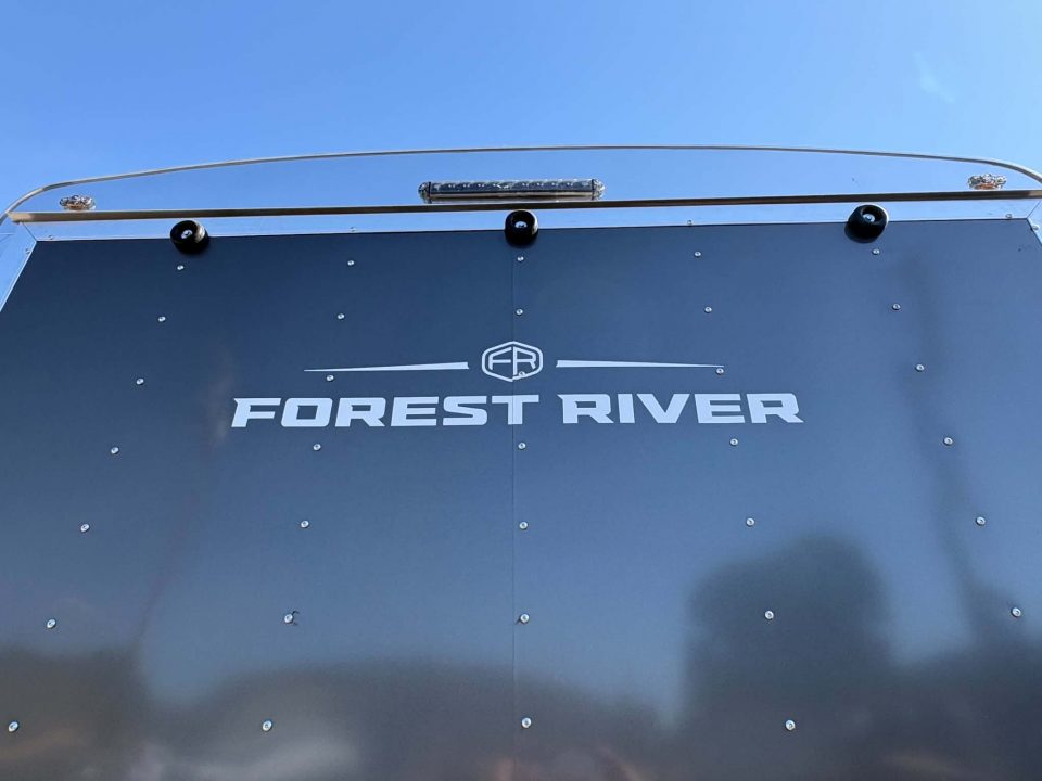 New CARGO 2027 FOREST RIVER CONTINENTAL TW714TA2 7X14 ENCLOSED TRAILER METALLIC GRAY RAMP