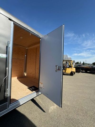 New CARGO 2027 FOREST RIVER CONTINENTAL TW714TA2 7X14 ENCLOSED TRAILER METALLIC GRAY RAMP