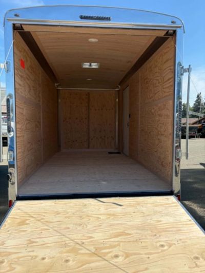 New CARGO 2027 FOREST RIVER CONTINENTAL TW714TA2 7X14 ENCLOSED TRAILER METALLIC GRAY RAMP