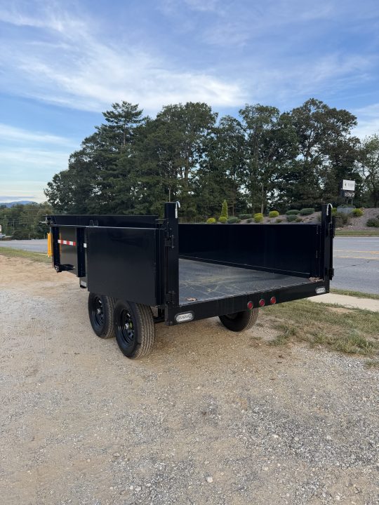 New 2027 HOMESTEADER 612MB SERIES/ 6X12 DUMP TRAILER / 5200# Electric Brake Axles / Curb Side Drop Side / Barn Door Rear Gates / Tarp