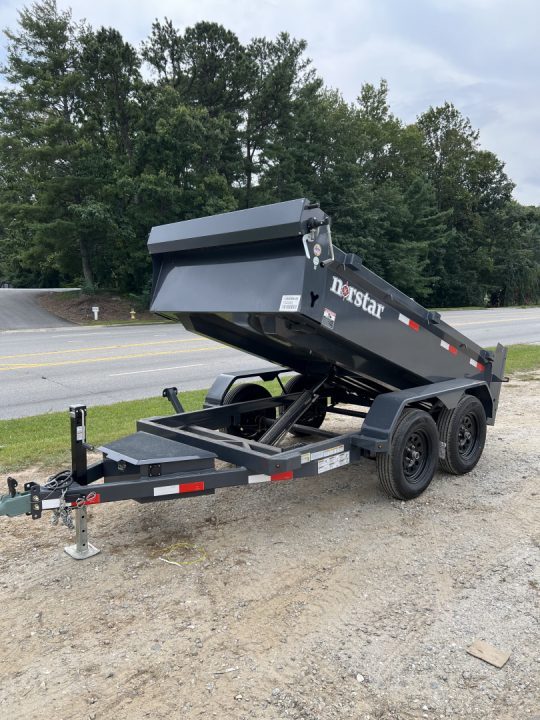 New 2027 Norstar DCB Series / 60" X 10' / 2-3,500# Electric Brake Axles / Scissor Hoist / Barn Door Rear Gates
