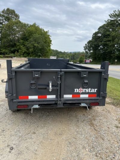 New 2027 Norstar DCB Series / 60" X 10' / 2-3,500# Electric Brake Axles / Scissor Hoist / Barn Door Rear Gates