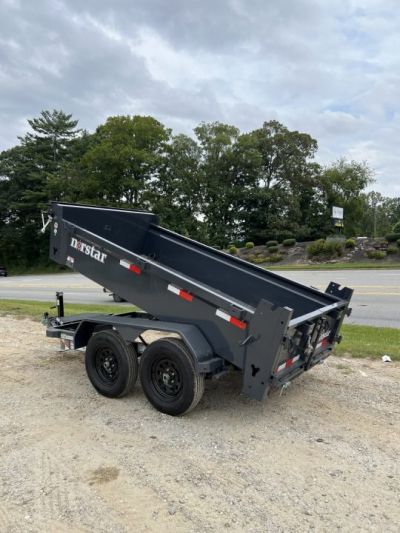 New 2027 Norstar DCB Series / 60" X 10' / 2-3,500# Electric Brake Axles / Scissor Hoist / Barn Door Rear Gates