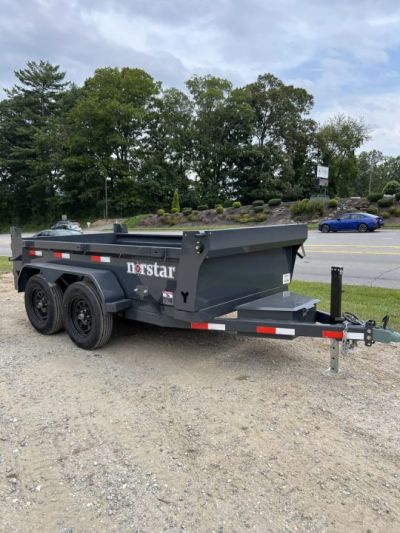 New 2027 Norstar DCB Series / 60" X 10' / 2-3,500# Electric Brake Axles / Scissor Hoist / Barn Door Rear Gates