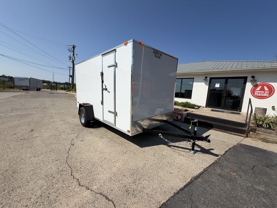 New 2027 Covered Wagon 6x12' Enclosed, Economy Model, 6' Tall
