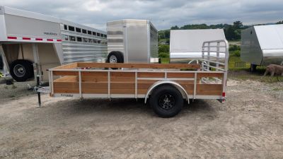 New 2027 Legend 6x12 Open Aluminum High Wood Side Trailer