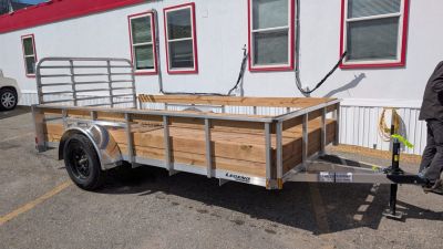 New 2027 Legend 6x12 Open Aluminum High Wood Side Trailer