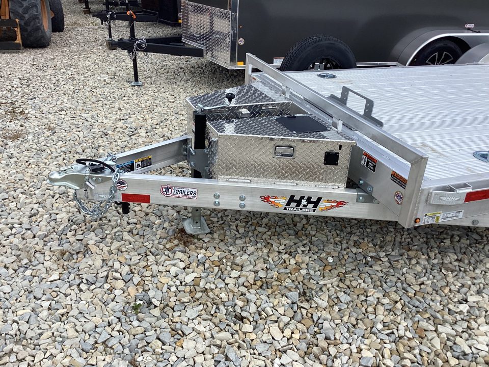 New 2026 H&H Trailers 82X20 Aluminum Power Tilt Speed Loader Car Hauler, 10K
