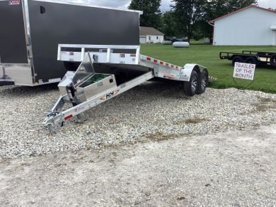 New 2026 H&H Trailers 82X20 Aluminum Power Tilt Speed Loader Car Hauler, 10K
