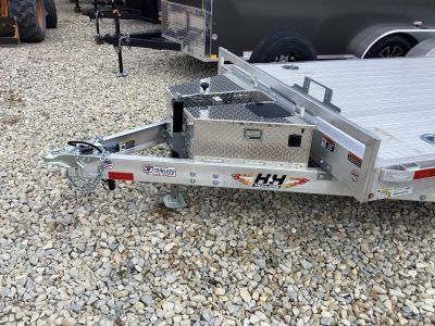 New 2026 H&H Trailers 82X20 Aluminum Power Tilt Speed Loader Car Hauler, 10K
