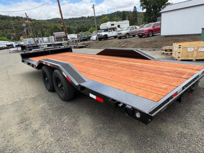 New CAR HAULER 2026 VERSATILE HD720 7X20 ROCK CRAWLER DRIVE OVER FENDERS 10,000 GVWR TRAILER BLACK