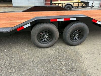 New CAR HAULER 2026 VERSATILE HD720 7X20 ROCK CRAWLER DRIVE OVER FENDERS 10,000 GVWR TRAILER BLACK