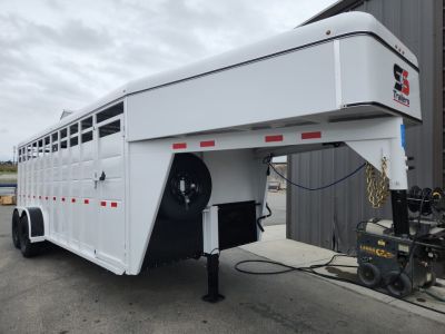 New 2027 S&S Manufacturing G.N. LIVESTOCK 20' Stock / Stock Combo Trailer