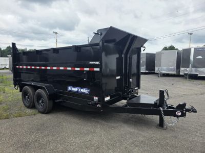 New 2026 Sure-Trac 7X14 14K - 4' HIGH SIDES Dump Trailer