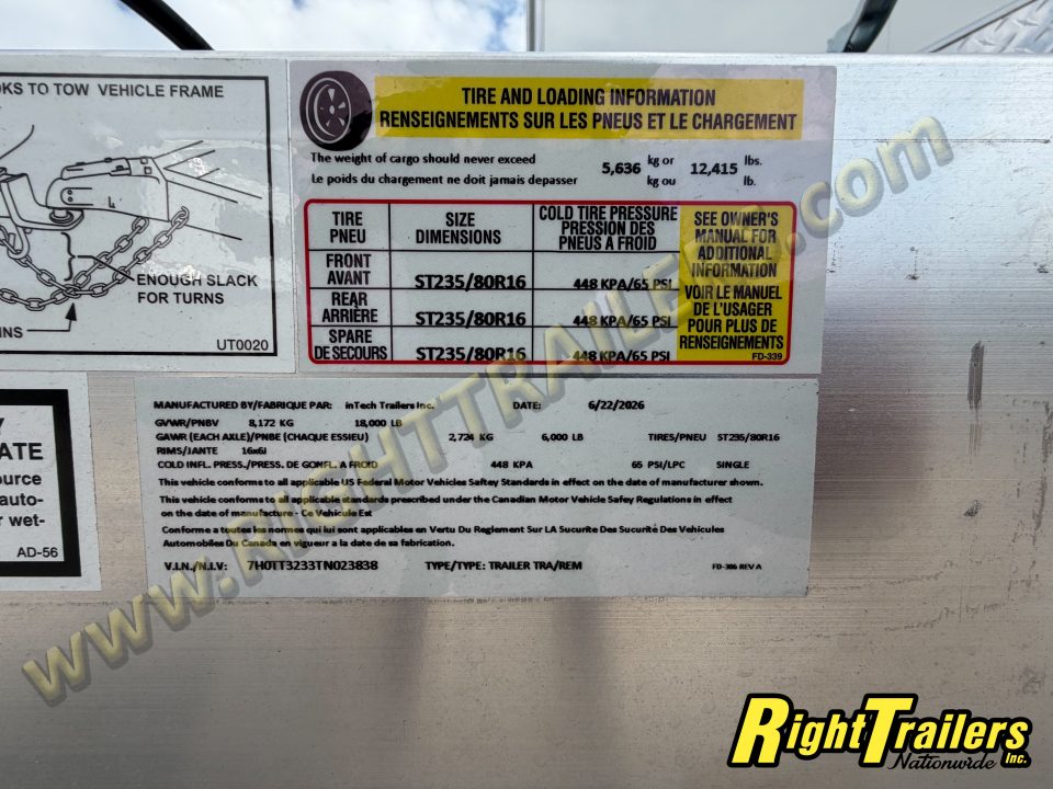 New 2026 8.5x32 inTech Trailer Race Trailer