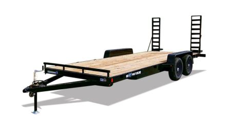 New 2027 BWISE EHLE10 84x18 10K Light Duty Tandem Axle Equipment Trailer