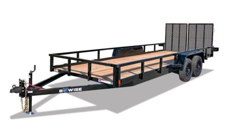 New 2027 BWISE UT7 82x14 7K Tandem Axle Utility Trailer