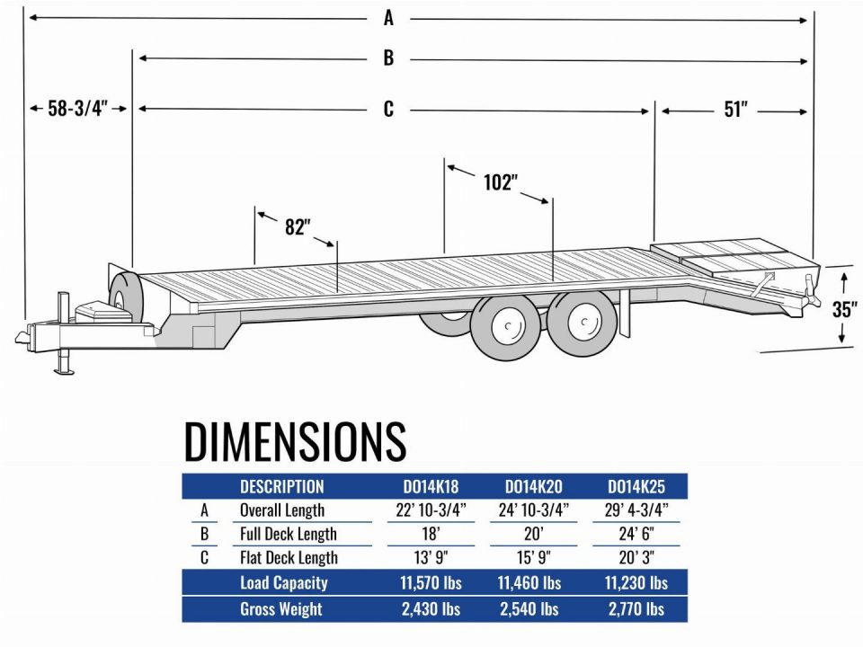 New 2026 EBY 20' ALL ALUMINUM Deckover Tagalong w/ 50/50 Fold Flat or Stand Up Wedge Ramps