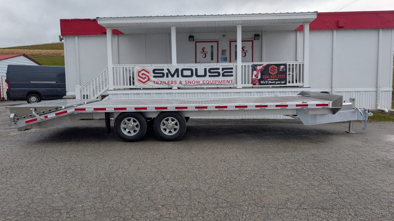 New 2026 EBY 20' ALL ALUMINUM Deckover Tagalong w/ 50/50 Fold Flat or Stand Up Wedge Ramps