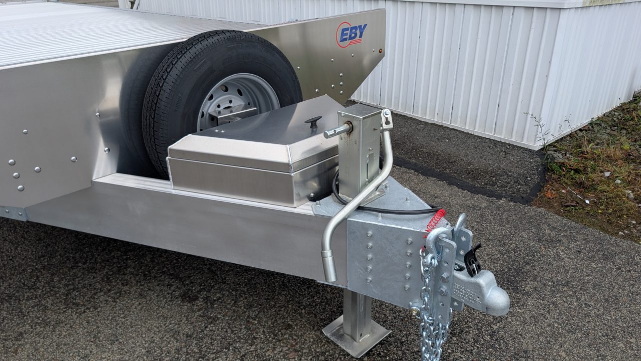 New 2026 EBY 20' ALL ALUMINUM Deckover Tagalong w/ 50/50 Fold Flat or Stand Up Wedge Ramps