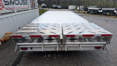New 2026 EBY 20' ALL ALUMINUM Deckover Tagalong w/ 50/50 Fold Flat or Stand Up Wedge Ramps